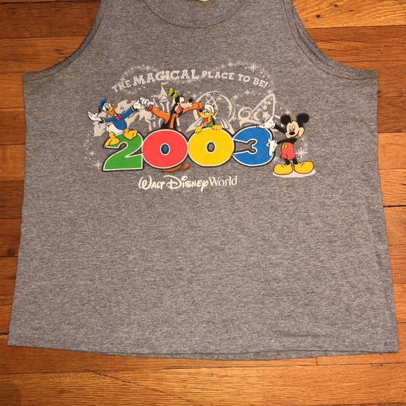 Vintage Disney 2003 Unisex Tank Top in Grey, size Large - Picture 3 of 11